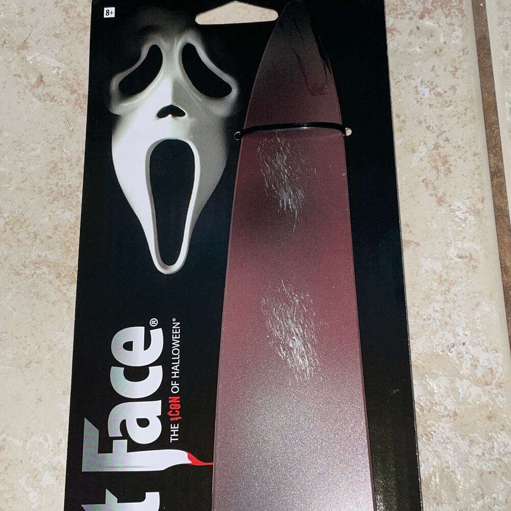 SCREAM GHOST FACE MOVIE BLOODY BUTCHER KNIFE HORROR COSTUME PROP ACCESSORY NEW - Picture 3 of 3